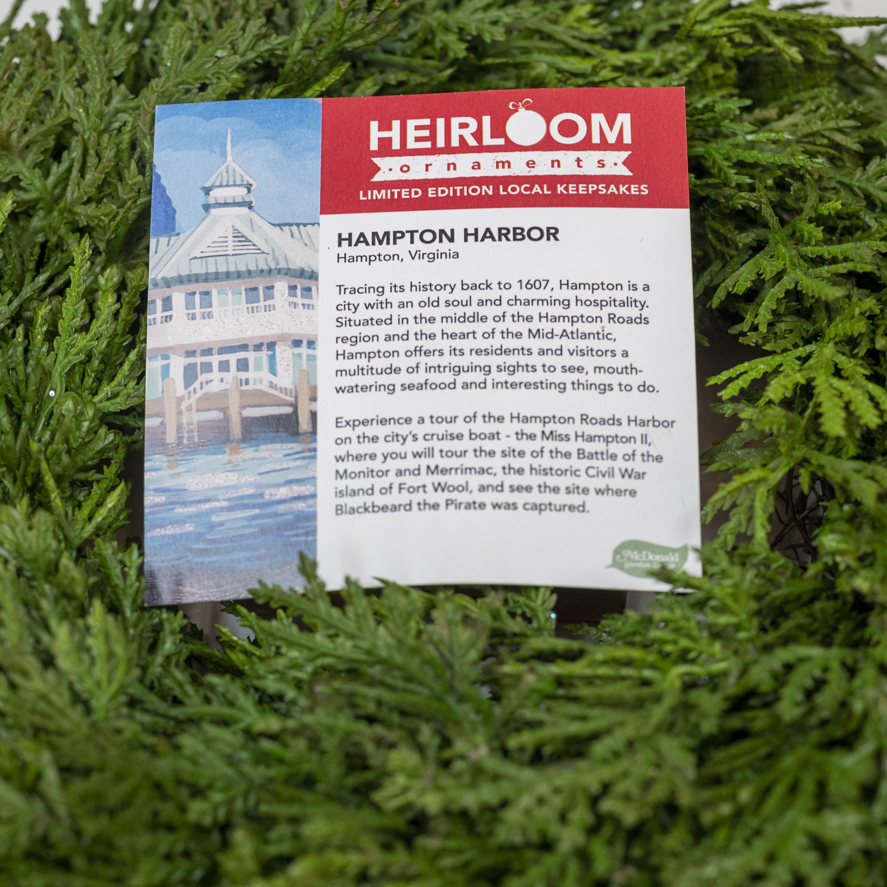 Hampton Harbor Heirloom Ornament