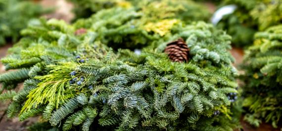 Spruce Up Their Season: Giving Fresh-Cut Wreaths and Porch Pots for Christmas