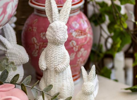 Bunnies - White Woven & Mini Woven 