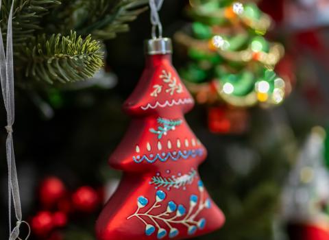 Ornaments (Sage, Purple & Green Tags)