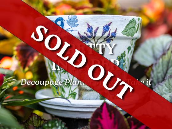 Pretty in Paper: Decoupage Planter Make it/Take it