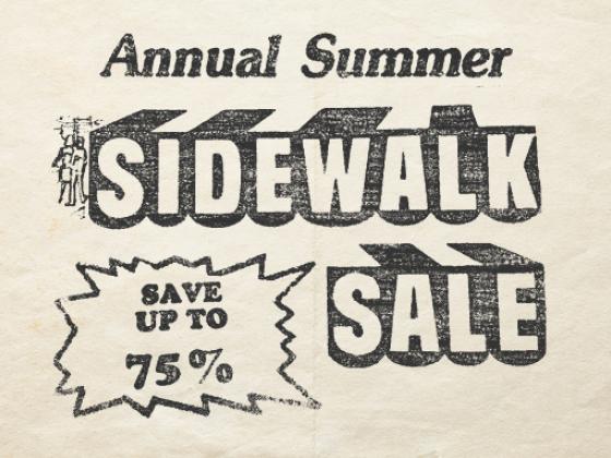 Sidewalk Sale