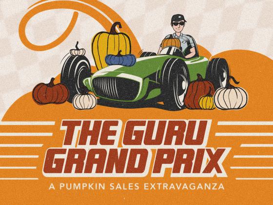 The Guru Grand Prix: A Pumpkin Sales Extravaganza