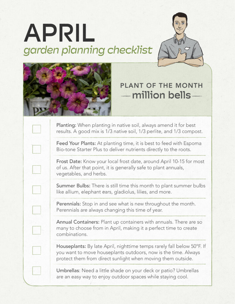 April Garden Planning Checklist
